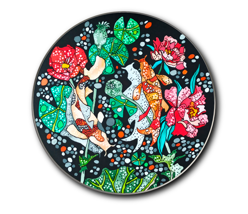 Carpe Koi - 30x30 - Sonia Strukul